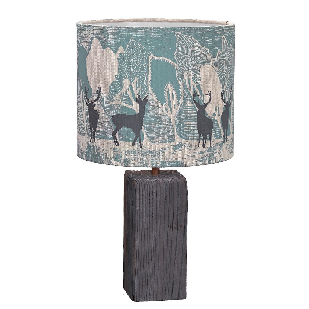 Lampshade with reindeer
