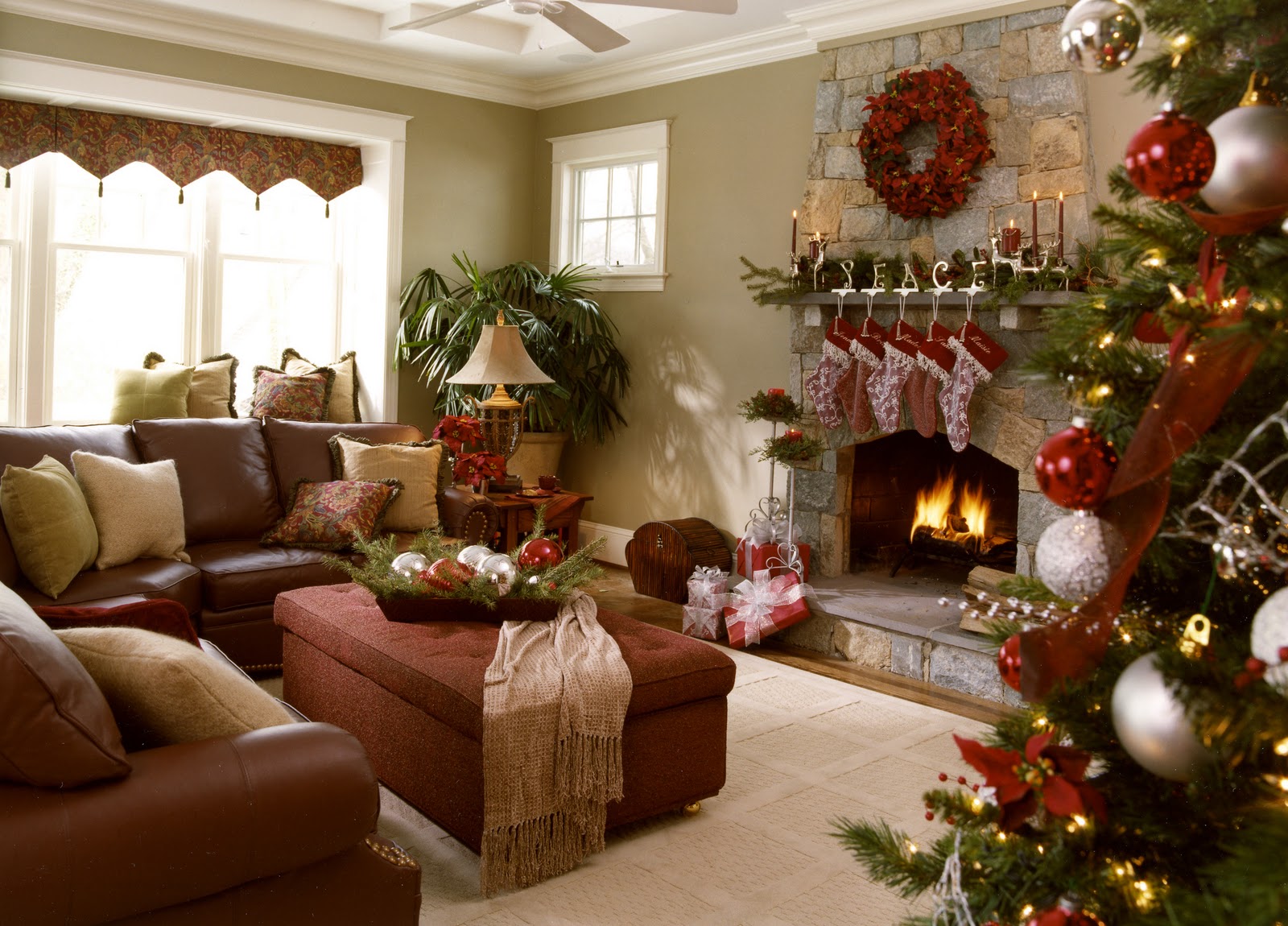 christmas in living room