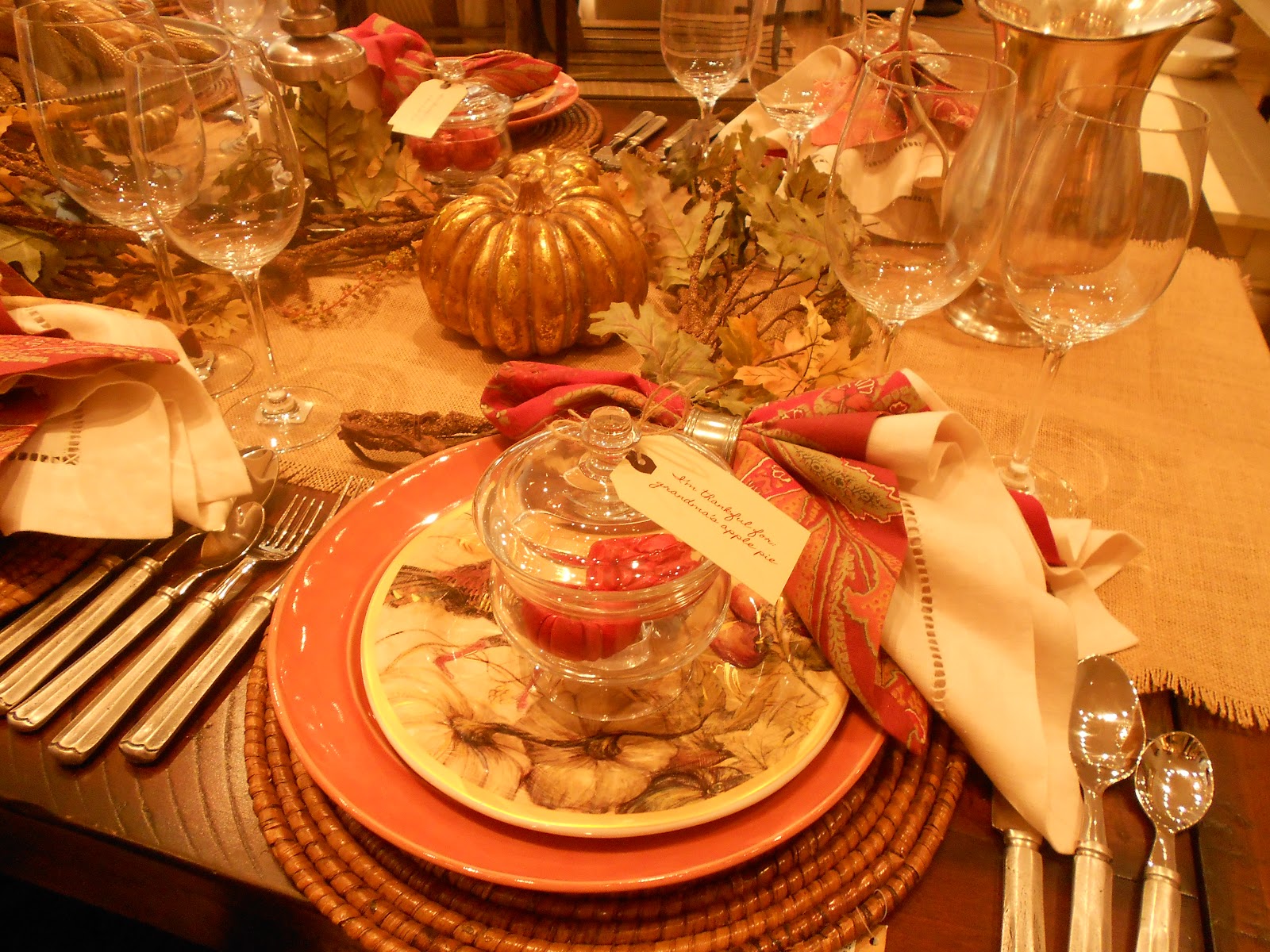 Thanksgiving Dining Room Table Decorating Ideas