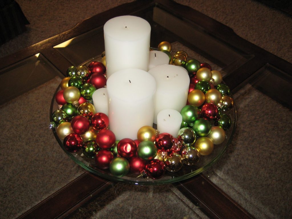 Christmas decoration with ornaments