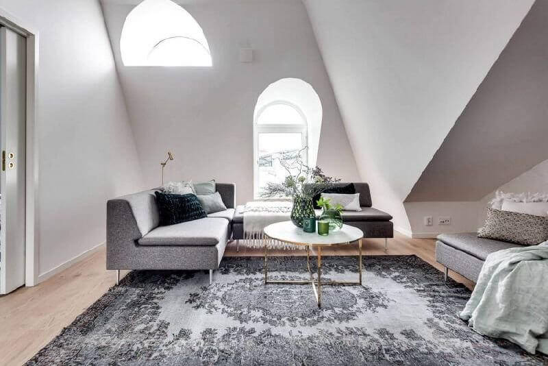 Designs of Scandinavian attic