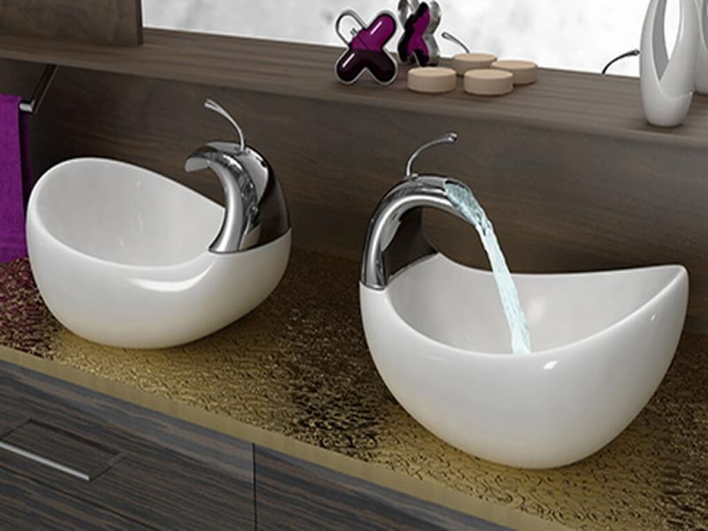 designer vessel bathroom sinks