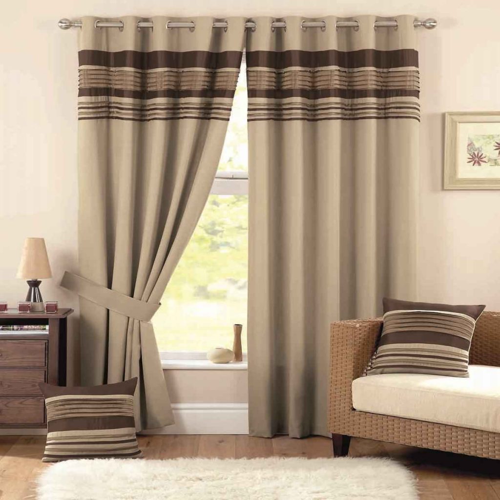 Beautiful brown curtain