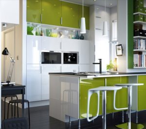 Colorful kitchen design