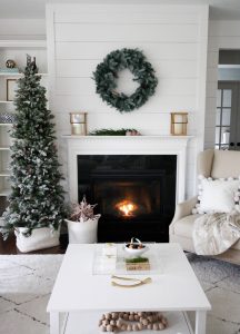 mantel fireplace for Christmas