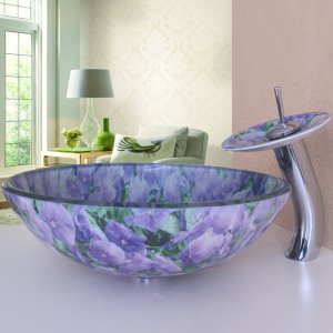 Purple Bathroom sink