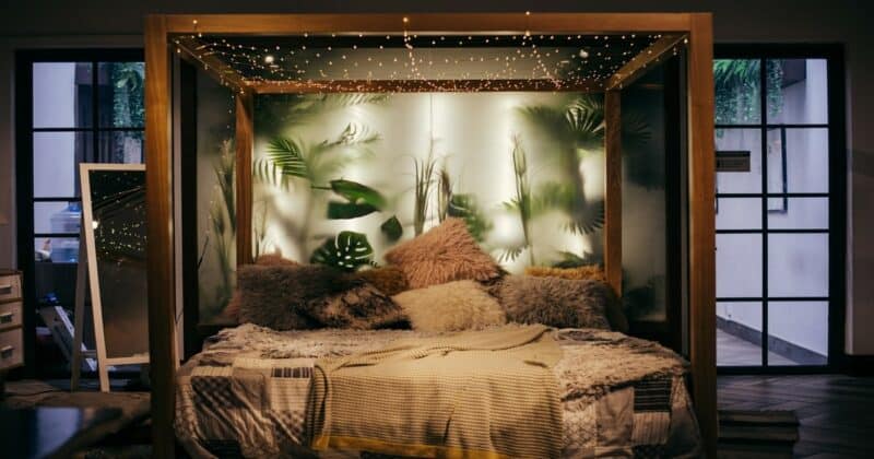 Bedroom inspired by Africa