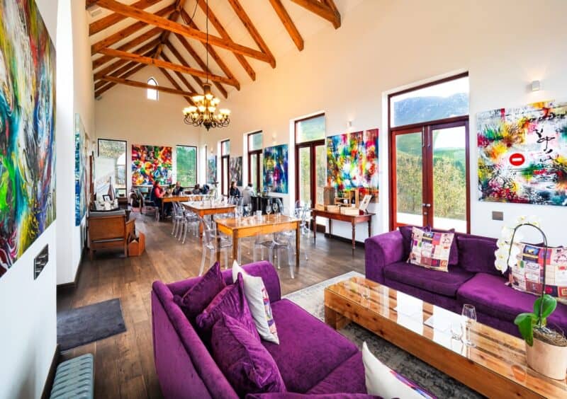 Colorful Africa-inspired living room