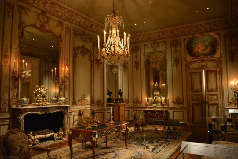 Living room in a French castle