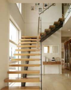 L-shaped stairs