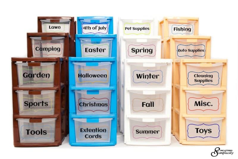 Label bins