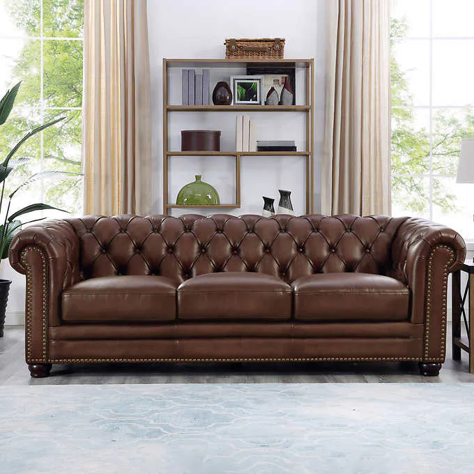 Leather sofa