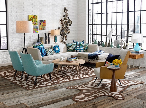 Retro style living room
