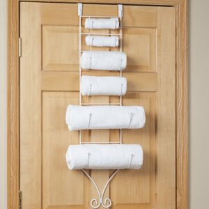 Over the door towel rack